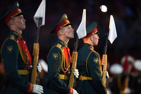 Final rehearsal of Spasskaya Tower festival's opening ceremony