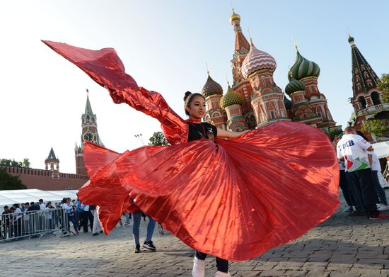 Final rehearsal of Spasskaya Tower festival's opening ceremony