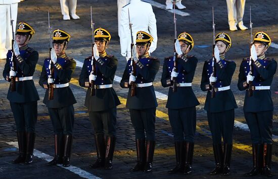Final rehearsal of Spasskaya Tower festival's opening ceremony