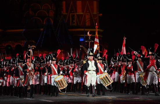 Final rehearsal of Spasskaya Tower festival's opening ceremony