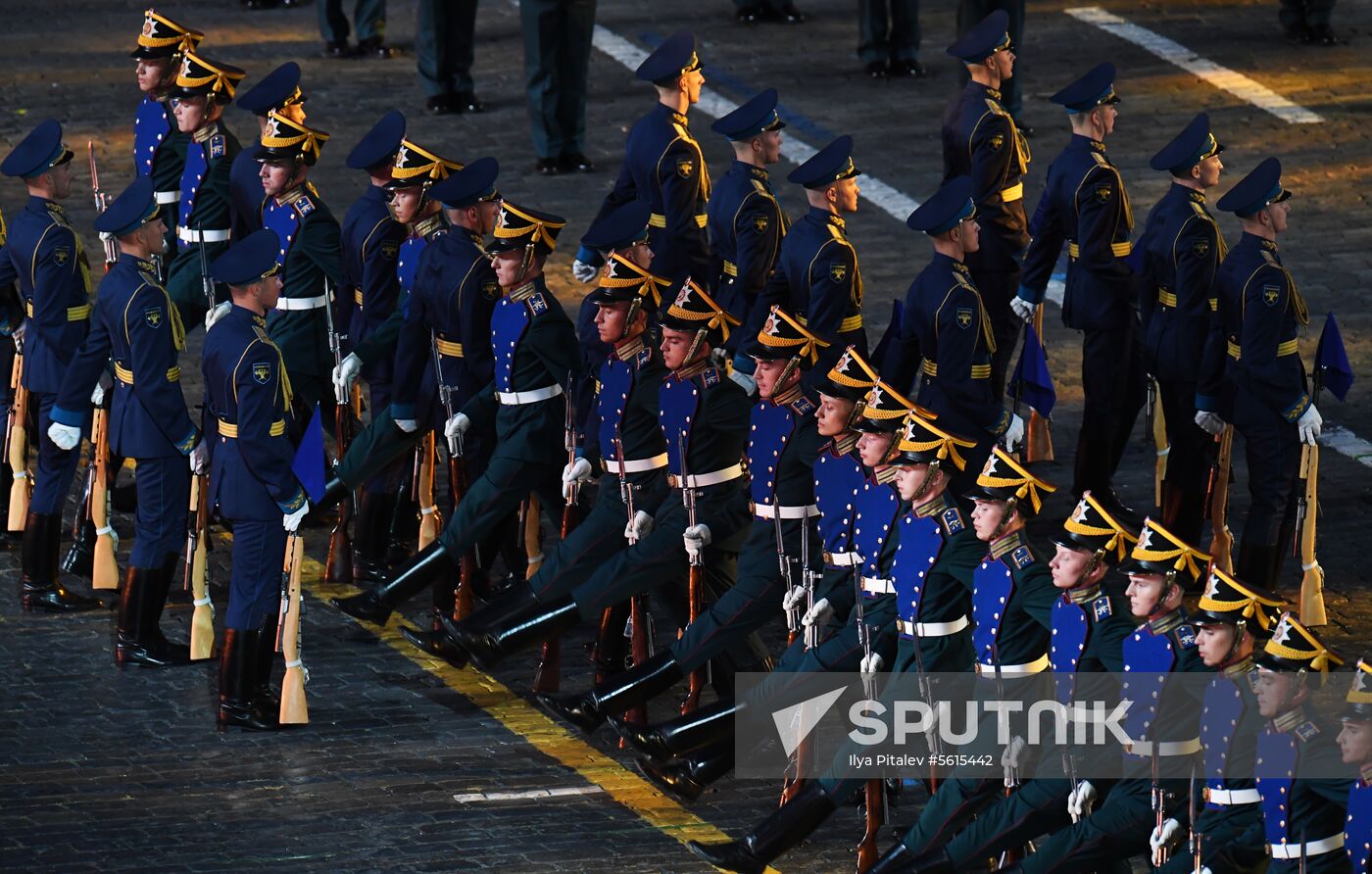 Final rehearsal of Spasskaya Tower festival's opening ceremony