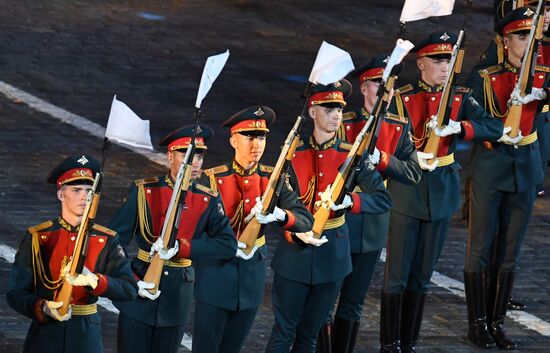 Final rehearsal of Spasskaya Tower festival's opening ceremony