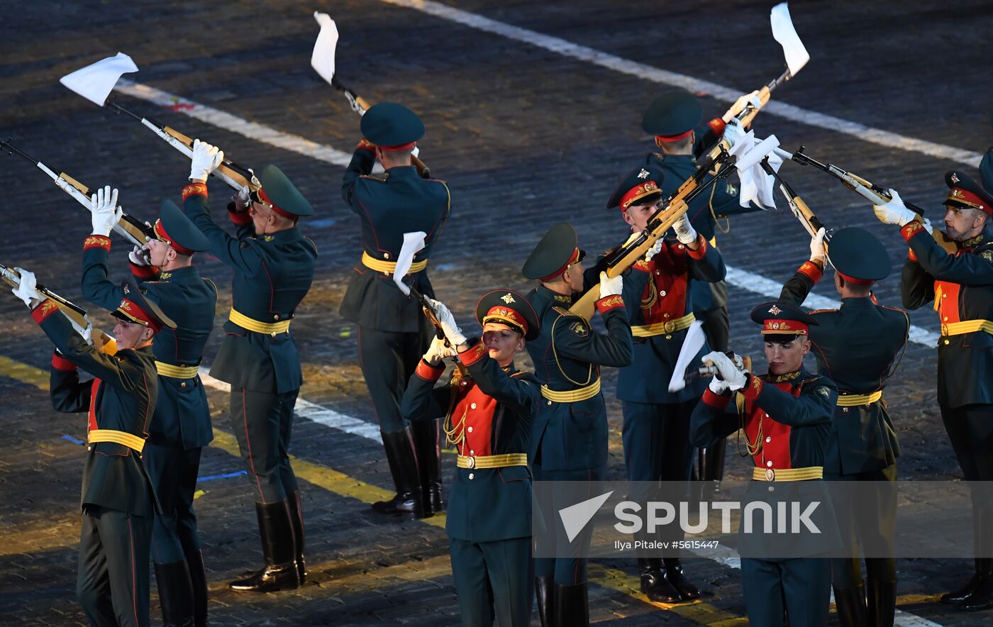 Final rehearsal of Spasskaya Tower festival's opening ceremony