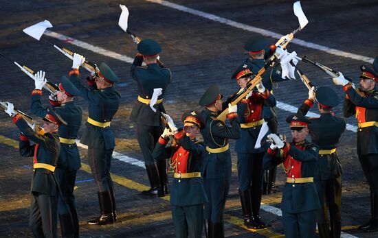 Final rehearsal of Spasskaya Tower festival's opening ceremony