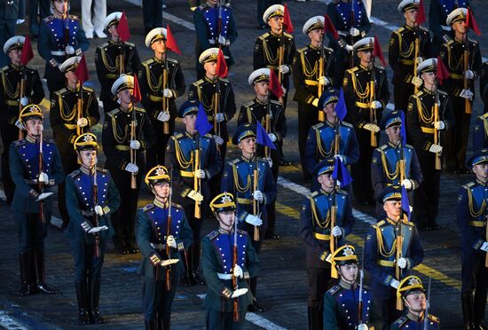 Final rehearsal of Spasskaya Tower festival's opening ceremony