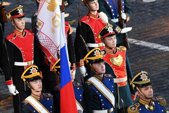 Final rehearsal of Spasskaya Tower festival's opening ceremony