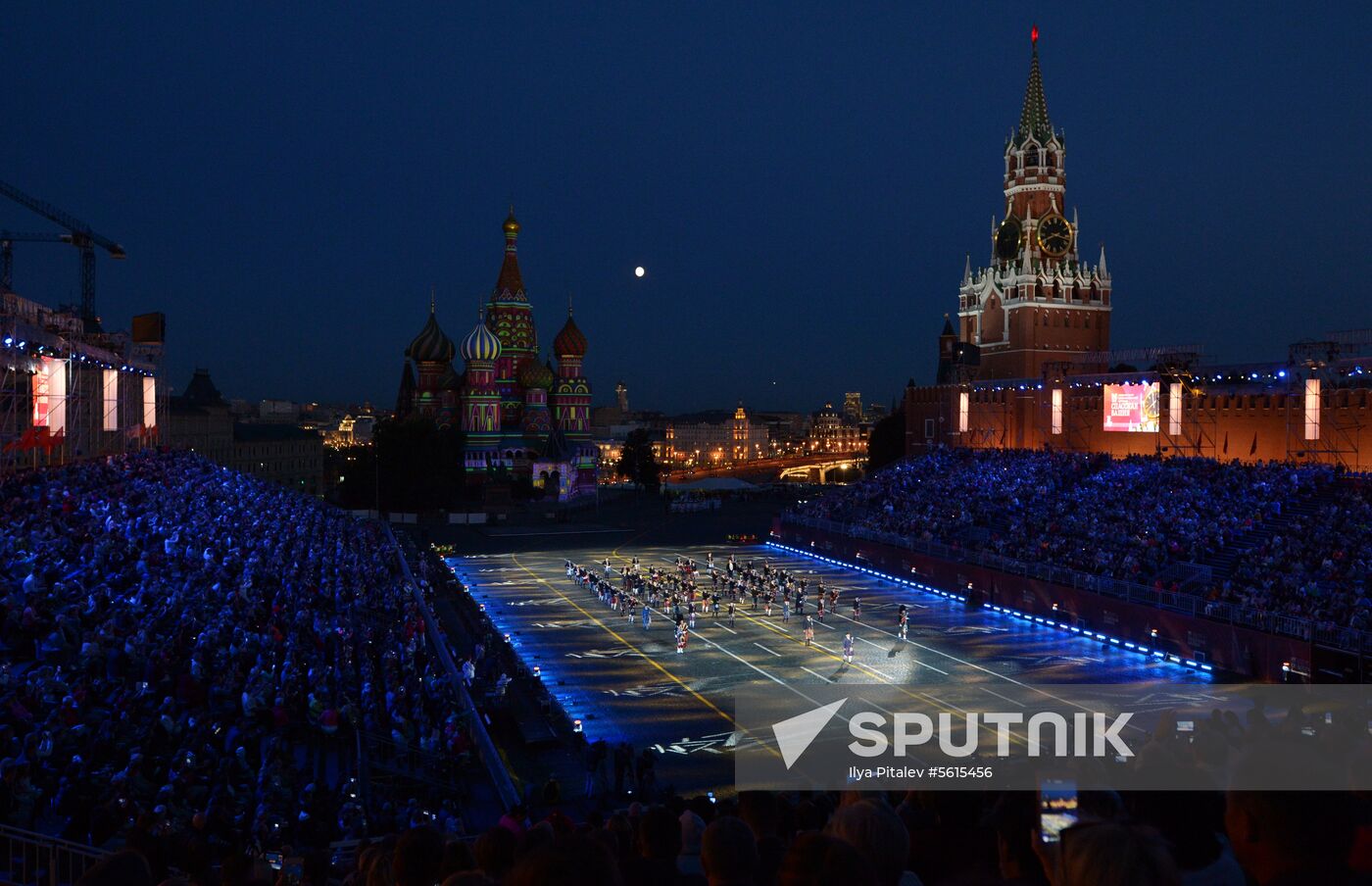 Final rehearsal of Spasskaya Tower festival's opening ceremony