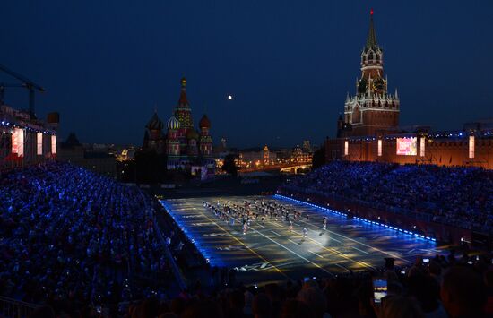 Final rehearsal of Spasskaya Tower festival's opening ceremony