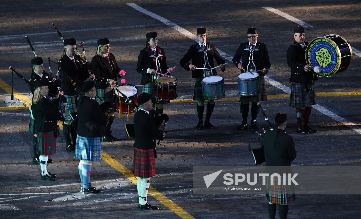 Final rehearsal of Spasskaya Tower festival's opening ceremony
