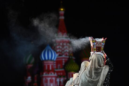 Final rehearsal of Spasskaya Tower festival's opening ceremony