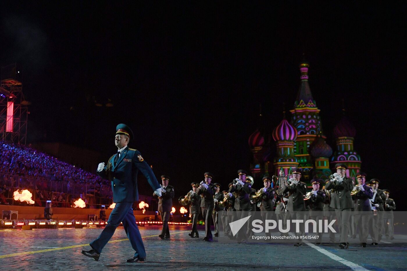 Final rehearsal of Spasskaya Tower festival's opening ceremony