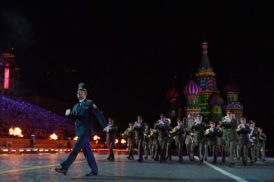 Final rehearsal of Spasskaya Tower festival's opening ceremony
