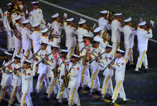 Final rehearsal of Spasskaya Tower festival's opening ceremony