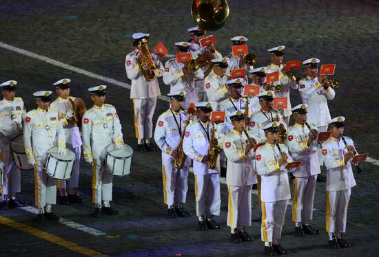 Final rehearsal of Spasskaya Tower festival's opening ceremony
