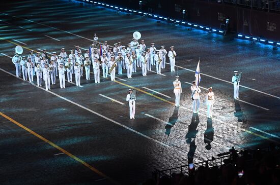 Final rehearsal of Spasskaya Tower festival's opening ceremony
