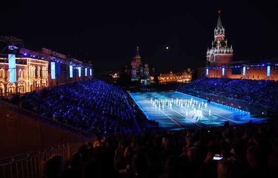 Final rehearsal of Spasskaya Tower festival's opening ceremony