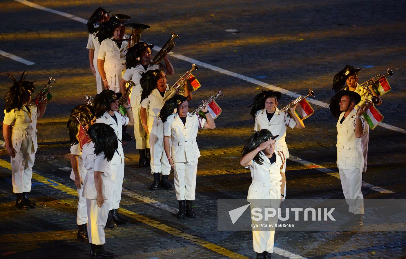 Final rehearsal of Spasskaya Tower festival's opening ceremony