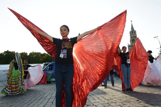Final rehearsal of Spasskaya Tower festival's opening ceremony