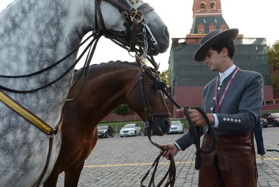 Final rehearsal of Spasskaya Tower festival's opening ceremony