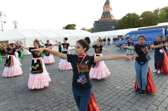 Final rehearsal of Spasskaya Tower festival's opening ceremony
