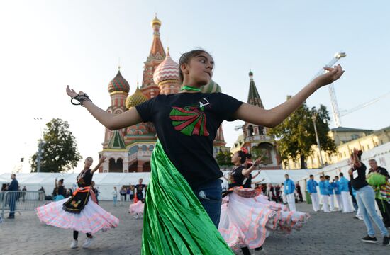 Final rehearsal of Spasskaya Tower festival's opening ceremony