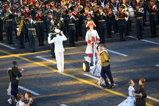 Final rehearsal of Spasskaya Tower festival's opening ceremony
