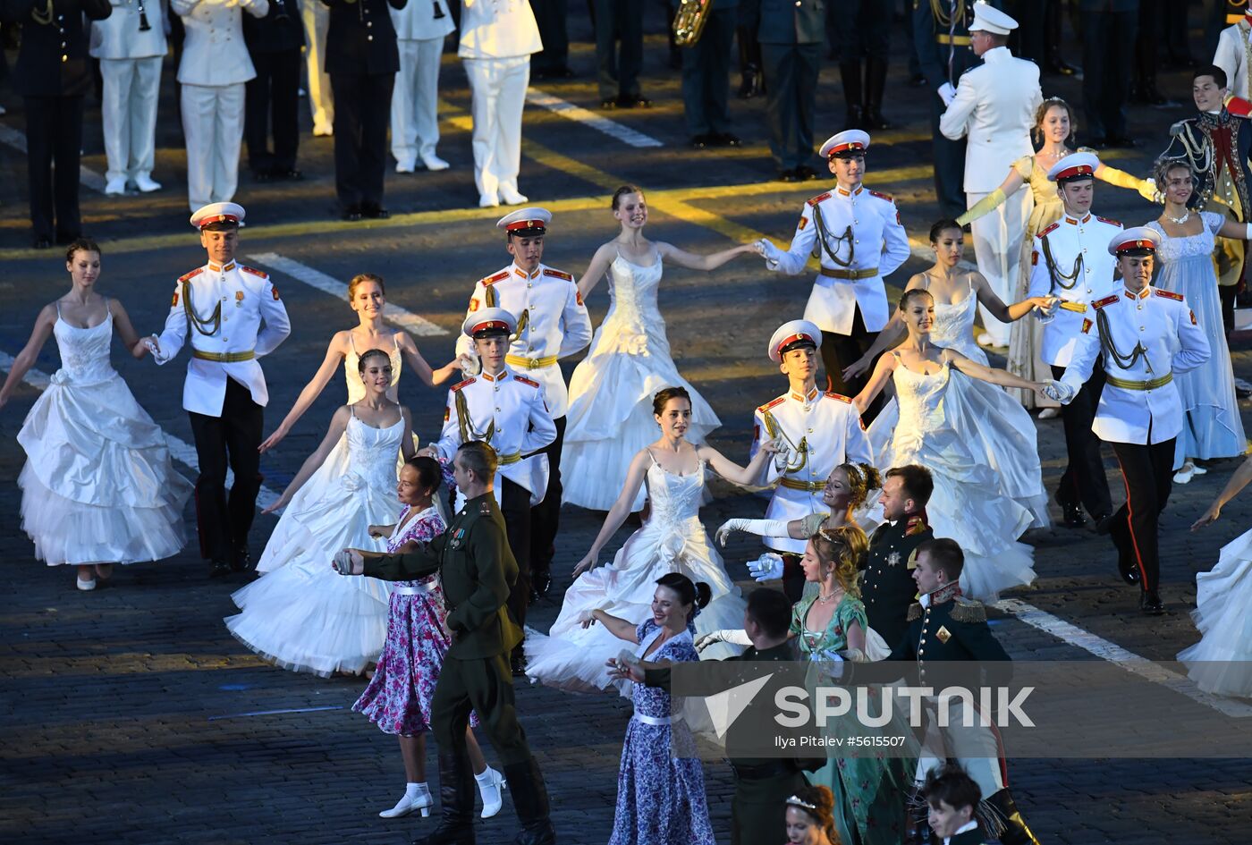 Final rehearsal of Spasskaya Tower festival's opening ceremony