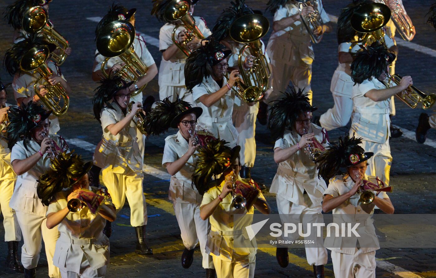 Final rehearsal of Spasskaya Tower festival's opening ceremony