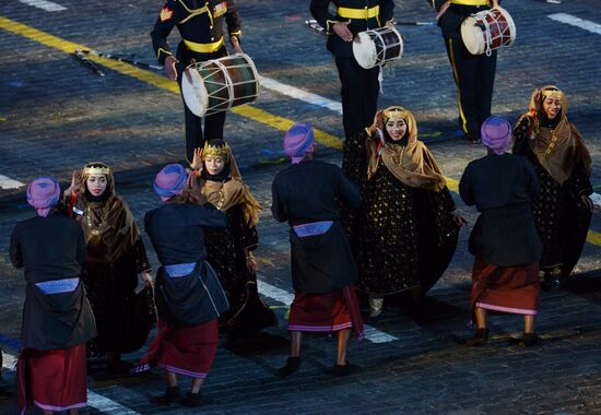 Final rehearsal of Spasskaya Tower festival's opening ceremony