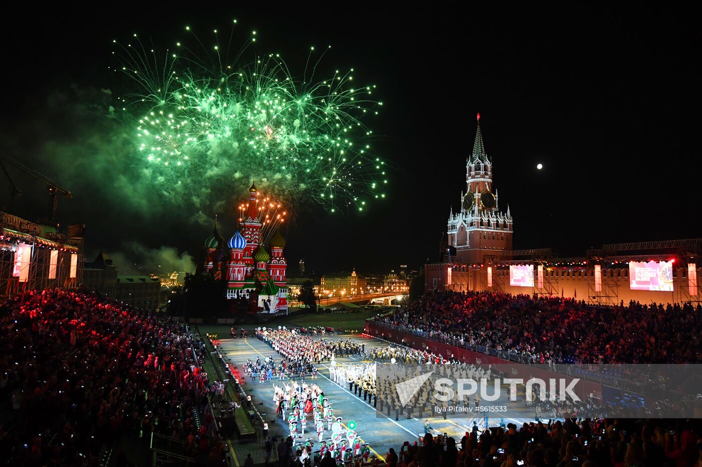 Final rehearsal of Spasskaya Tower festival's opening ceremony