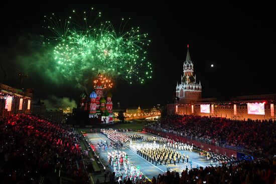 Final rehearsal of Spasskaya Tower festival's opening ceremony