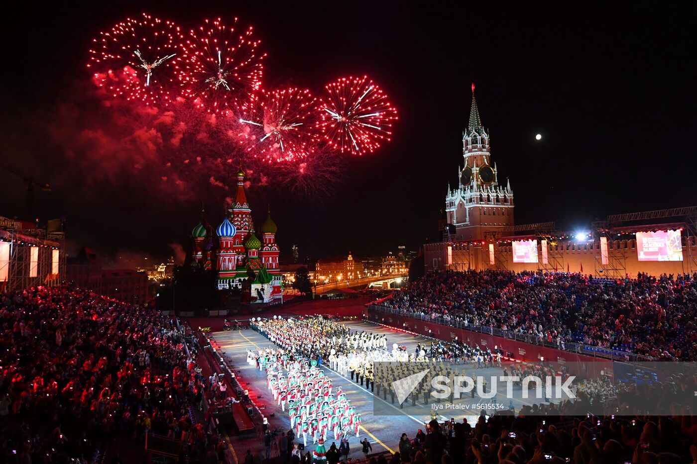 Final rehearsal of Spasskaya Tower festival's opening ceremony