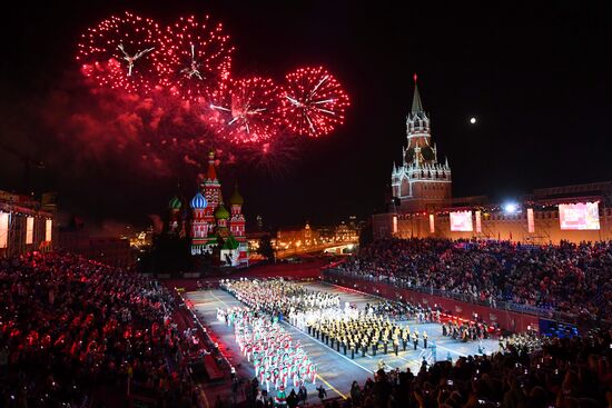 Final rehearsal of Spasskaya Tower festival's opening ceremony
