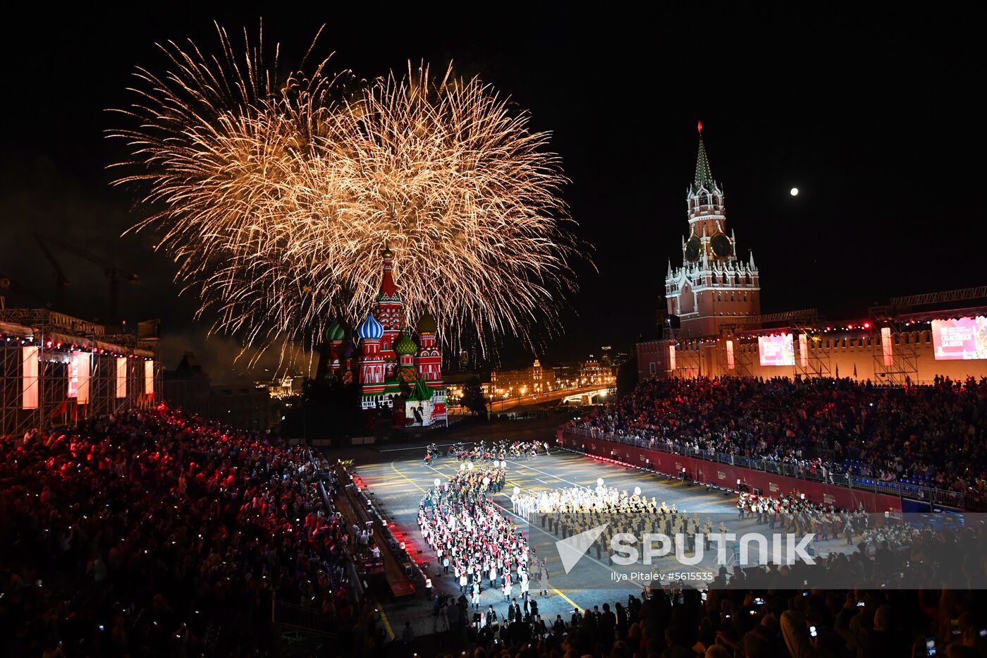 Final rehearsal of Spasskaya Tower festival's opening ceremony