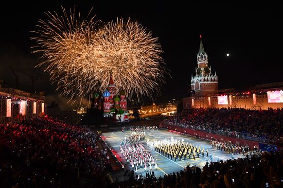 Final rehearsal of Spasskaya Tower festival's opening ceremony