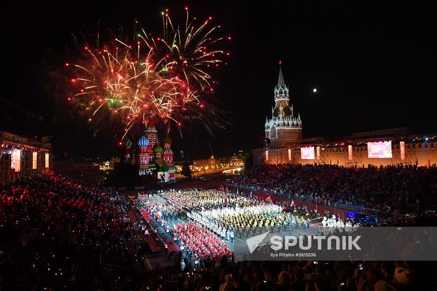 Final rehearsal of Spasskaya Tower festival's opening ceremony