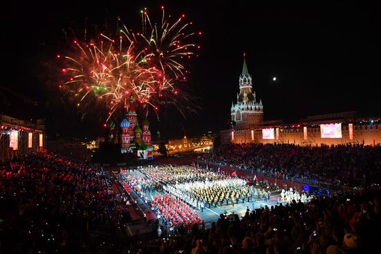 Final rehearsal of Spasskaya Tower festival's opening ceremony