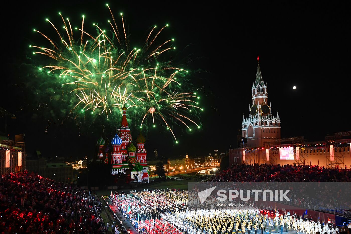 Final rehearsal of Spasskaya Tower festival's opening ceremony