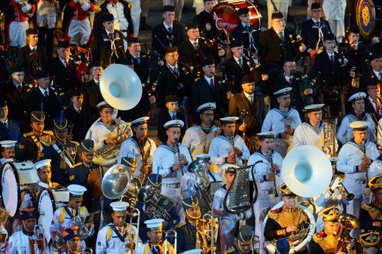 Final rehearsal of Spasskaya Tower festival's opening ceremony