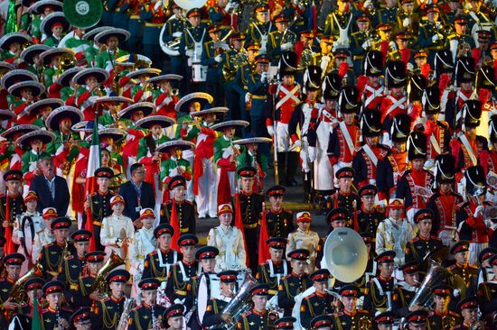 Final rehearsal of Spasskaya Tower festival's opening ceremony