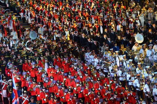 Final rehearsal of Spasskaya Tower festival's opening ceremony