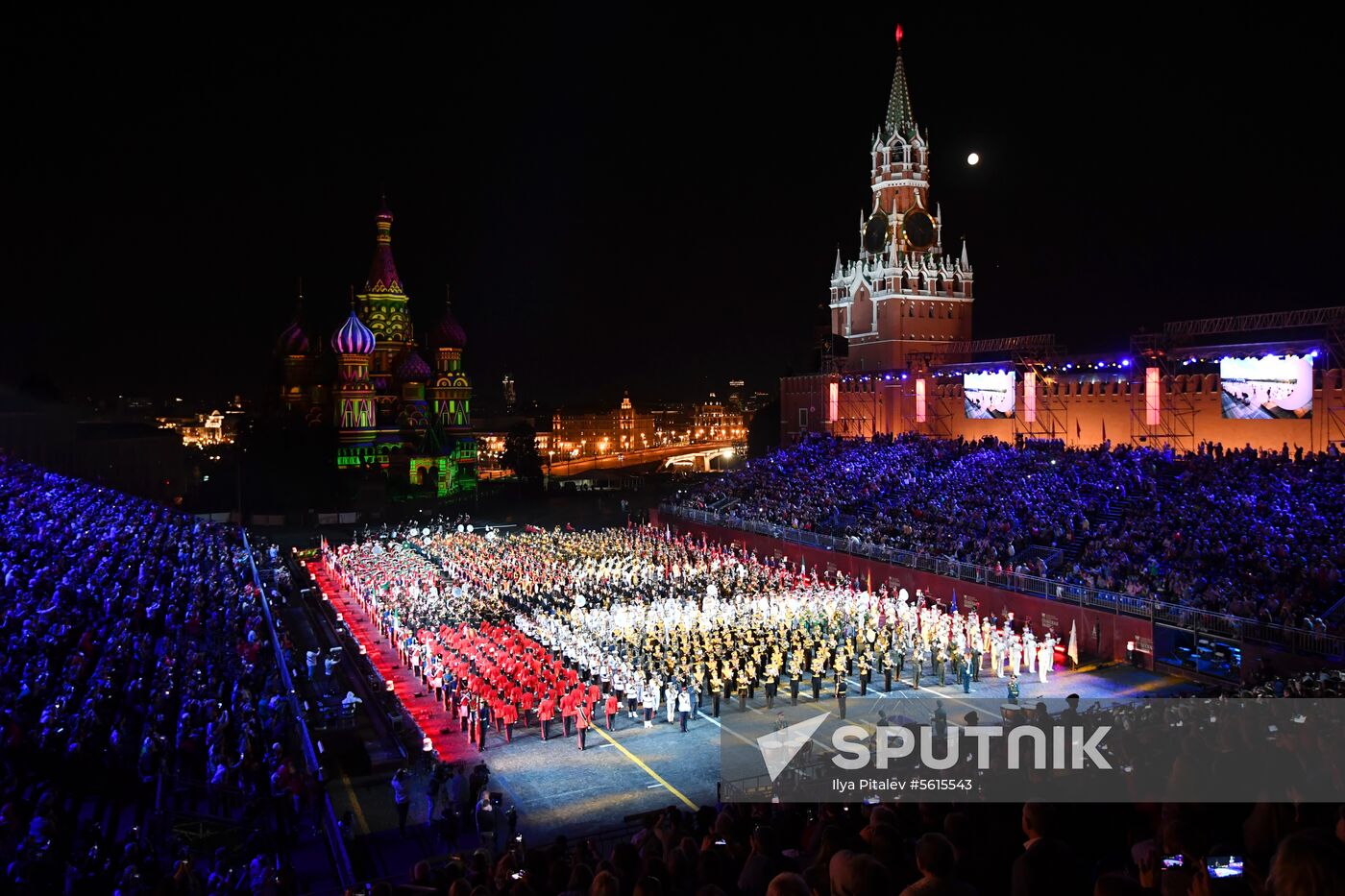 Final rehearsal of Spasskaya Tower festival's opening ceremony
