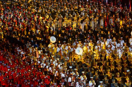 Final rehearsal of Spasskaya Tower festival's opening ceremony