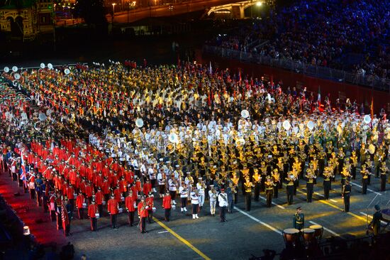 Final rehearsal of Spasskaya Tower festival's opening ceremony