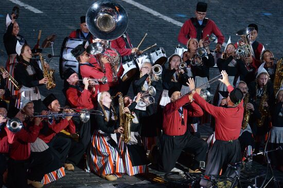 Final rehearsal of Spasskaya Tower festival's opening ceremony
