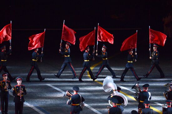 Final rehearsal of Spasskaya Tower festival's opening ceremony