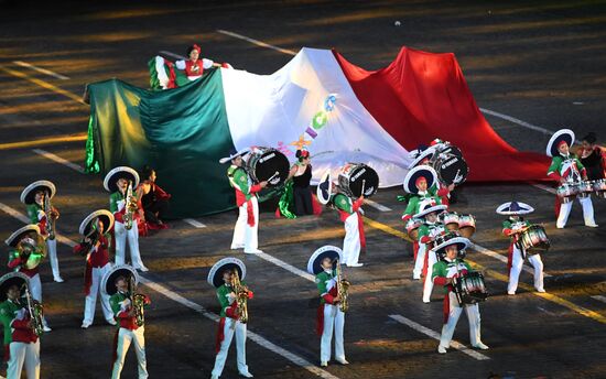 Final rehearsal of Spasskaya Tower festival's opening ceremony