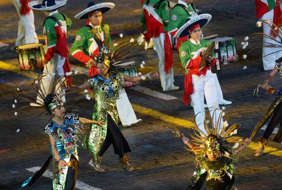 Final rehearsal of Spasskaya Tower festival's opening ceremony