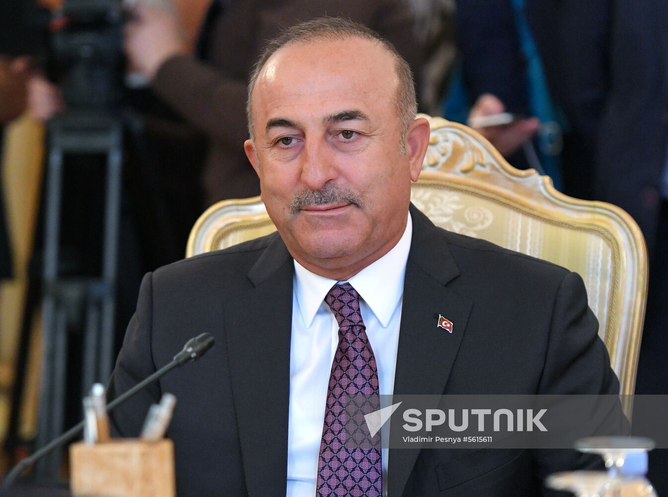 Meeting of Foreign Ministers of Russia and Turkey Sergey Lavrov and Mevlüt Cavusoglu