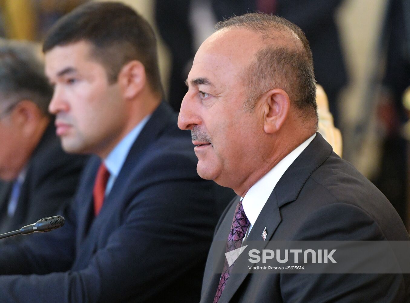 Meeting of Foreign Ministers of Russia and Turkey Sergey Lavrov and Mevlüt Cavusoglu